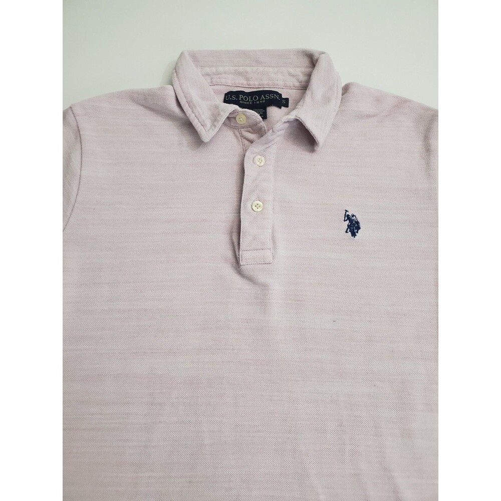 U.S. Polo Assn. Men's Short Sleeve Polo Shirt, Pink, Small